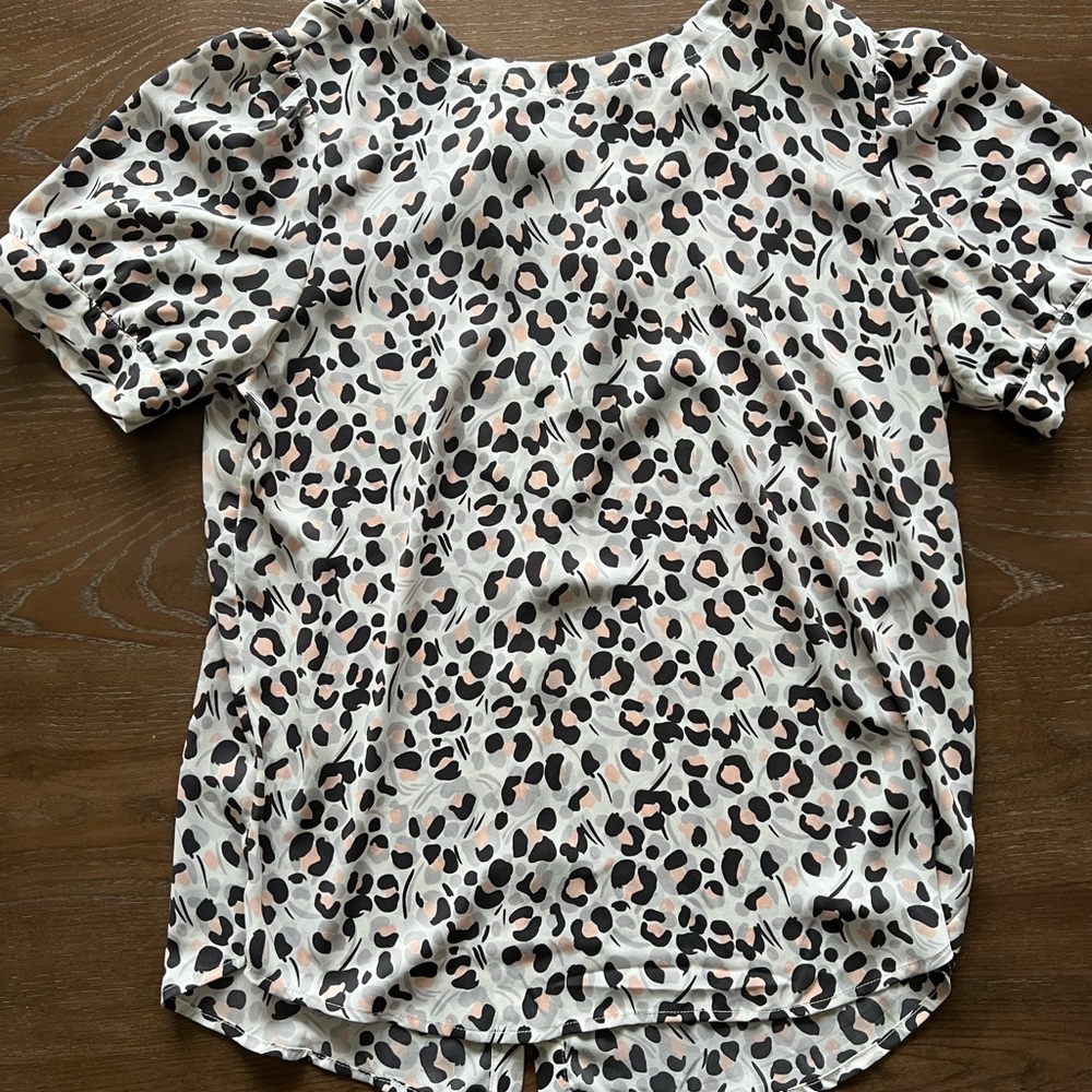 Leopard print blouse